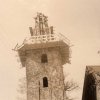 Wiederaufbau des Turmhelms 1953