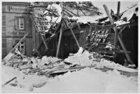 Einsturz des Saalbaus im Winter 1940/41