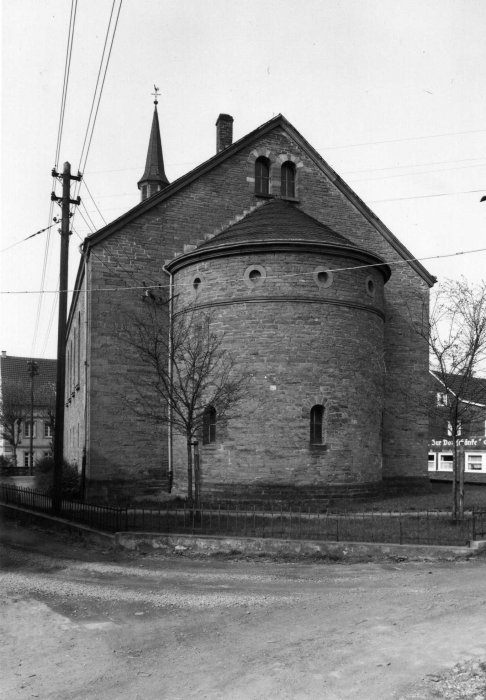 Drabenderhöhe Kirche in den 1960er Jahren