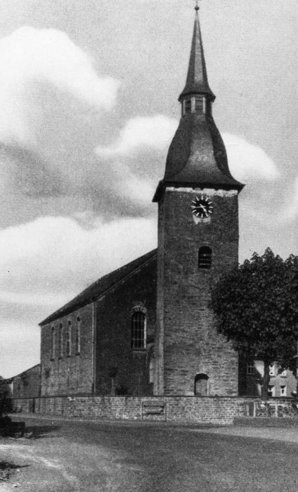 Drabenderhöhe Kirche Ende 1950er Jahre