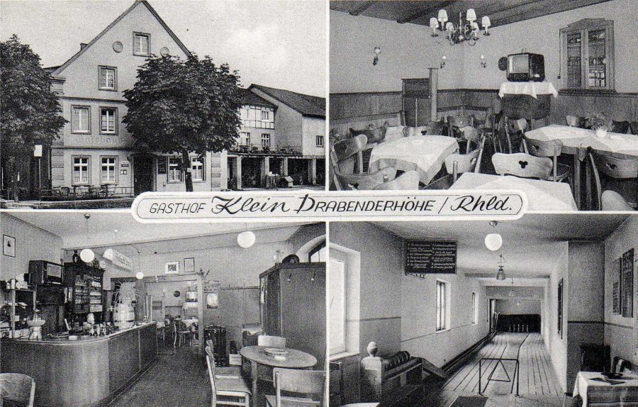 Postkarte Gasthof Klein in den 1950er Jahren